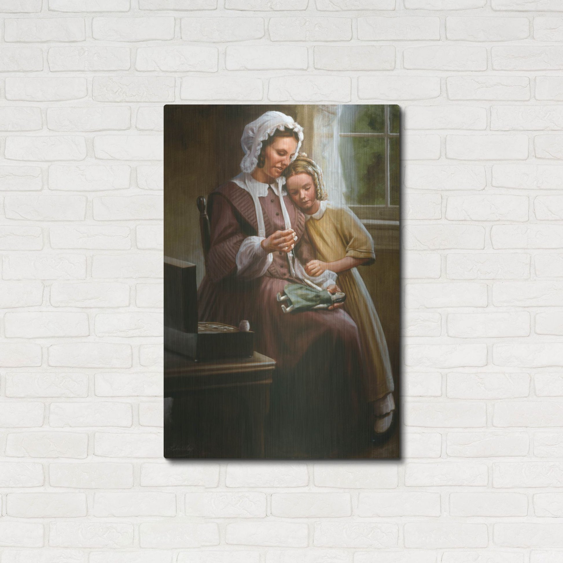 Luxe Metal Art 'A Stitch In Time' by David Lindsley, Metal Wall Art,24x36