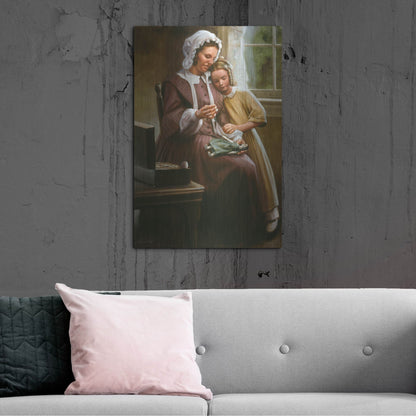 Luxe Metal Art 'A Stitch In Time' by David Lindsley, Metal Wall Art,24x36