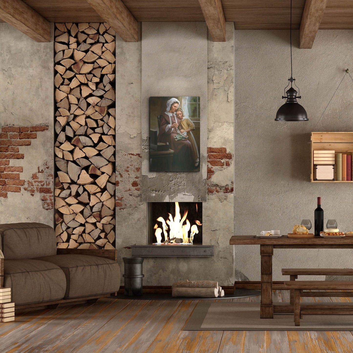 Luxe Metal Art 'A Stitch In Time' by David Lindsley, Metal Wall Art,24x36