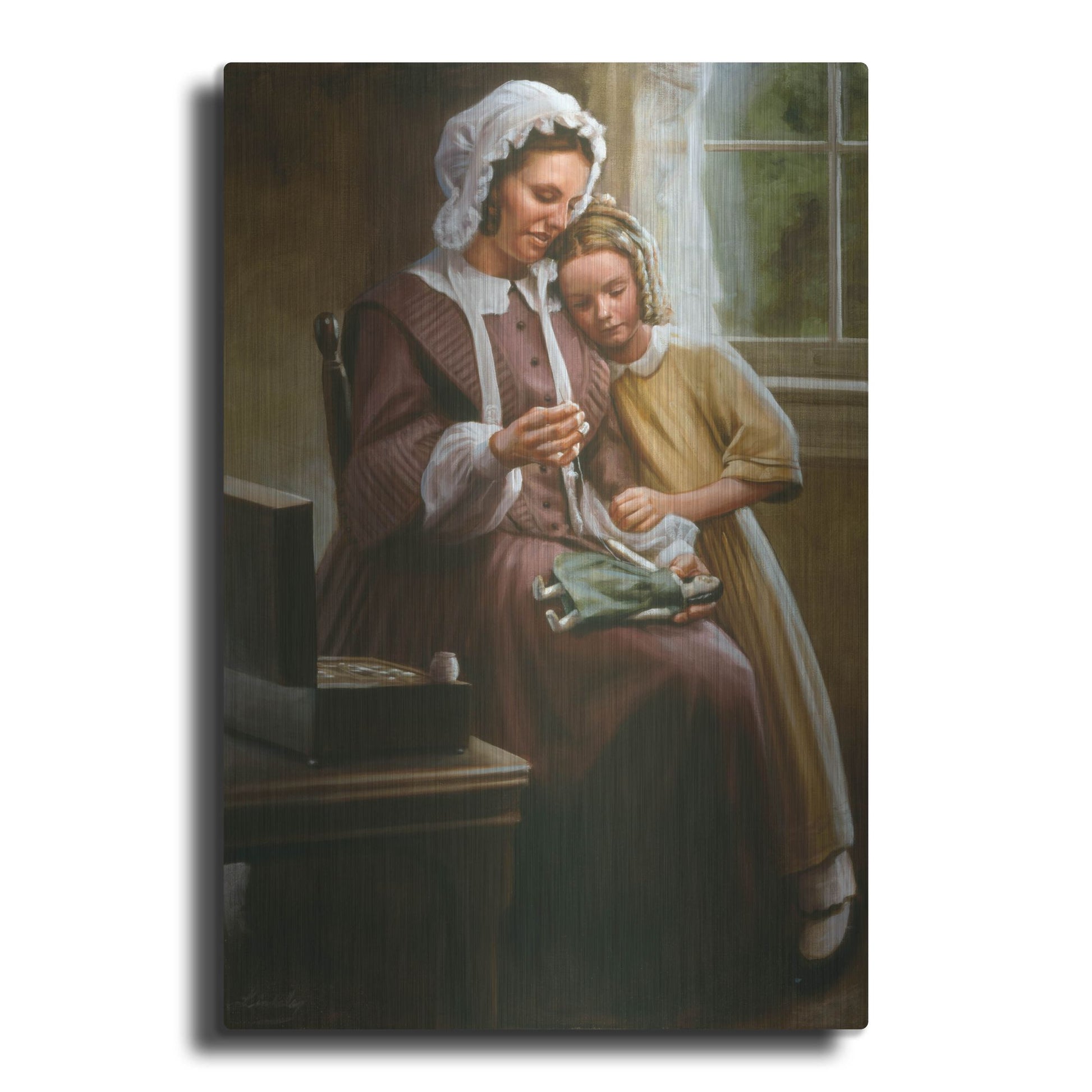 Luxe Metal Art 'A Stitch In Time' by David Lindsley, Metal Wall Art