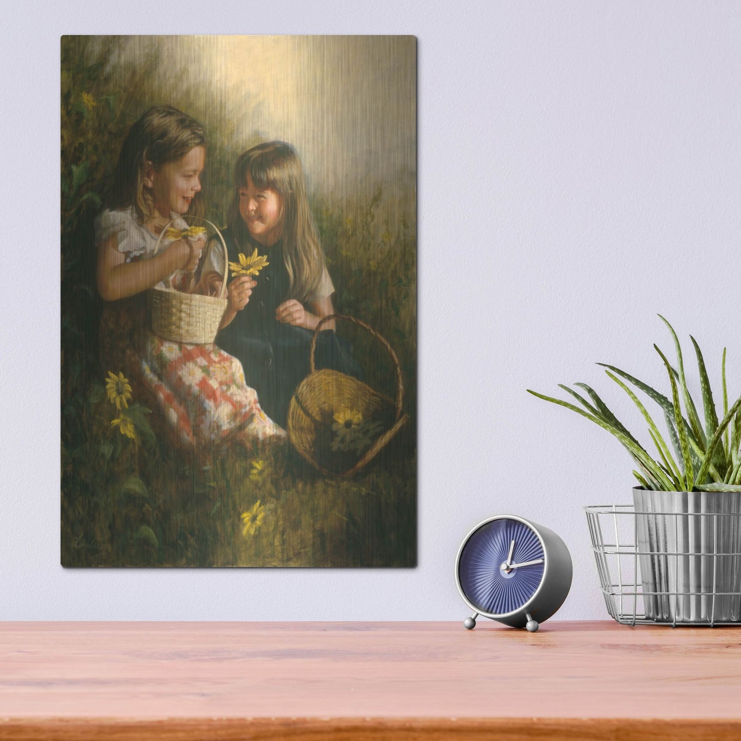 Luxe Metal Art 'Flowers Of Summer' by David Lindsley, Metal Wall Art,12x16