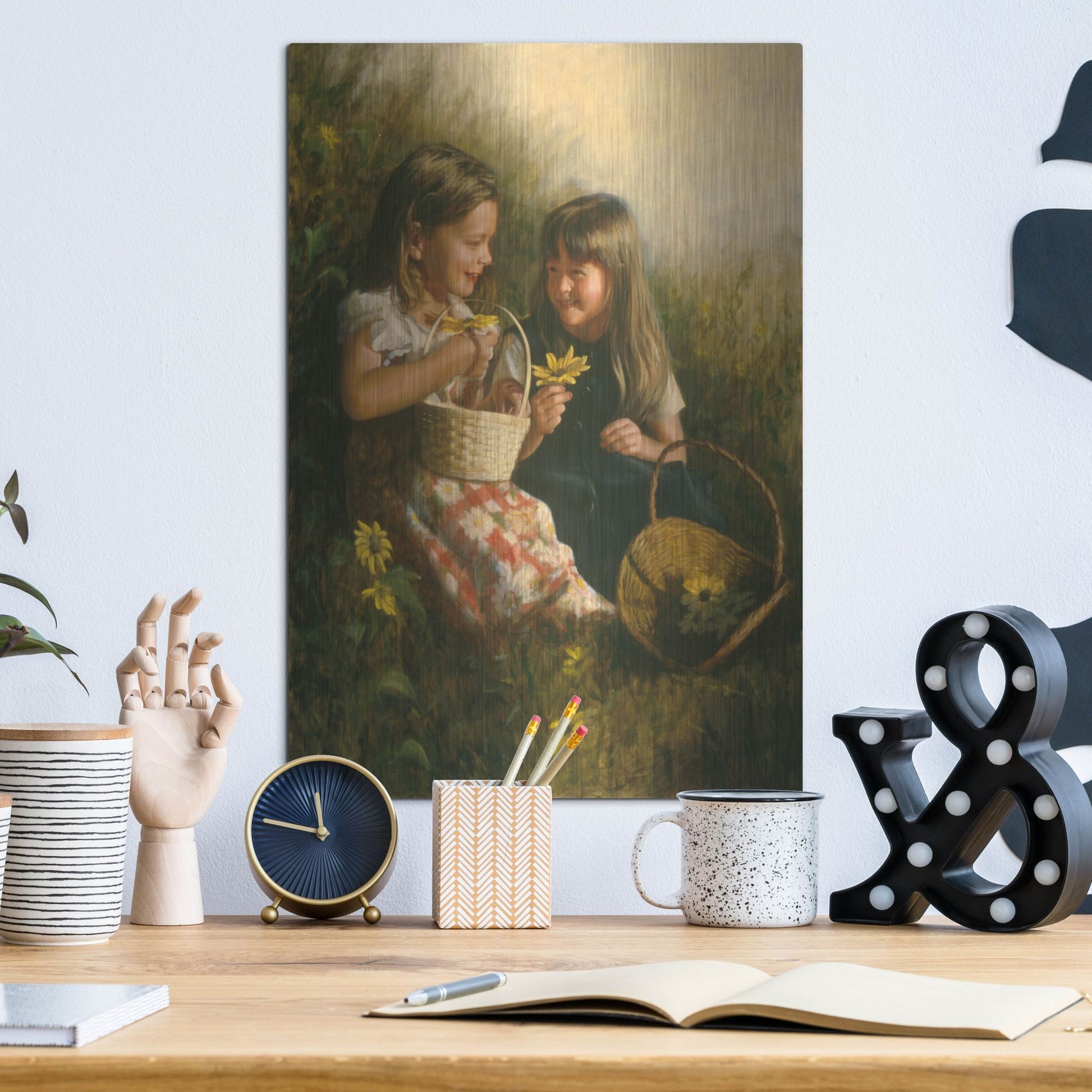 Luxe Metal Art 'Flowers Of Summer' by David Lindsley, Metal Wall Art,12x16