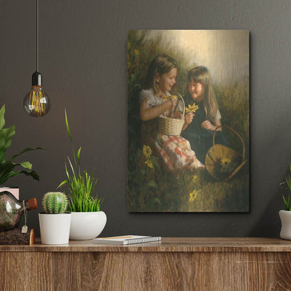 Luxe Metal Art 'Flowers Of Summer' by David Lindsley, Metal Wall Art,12x16