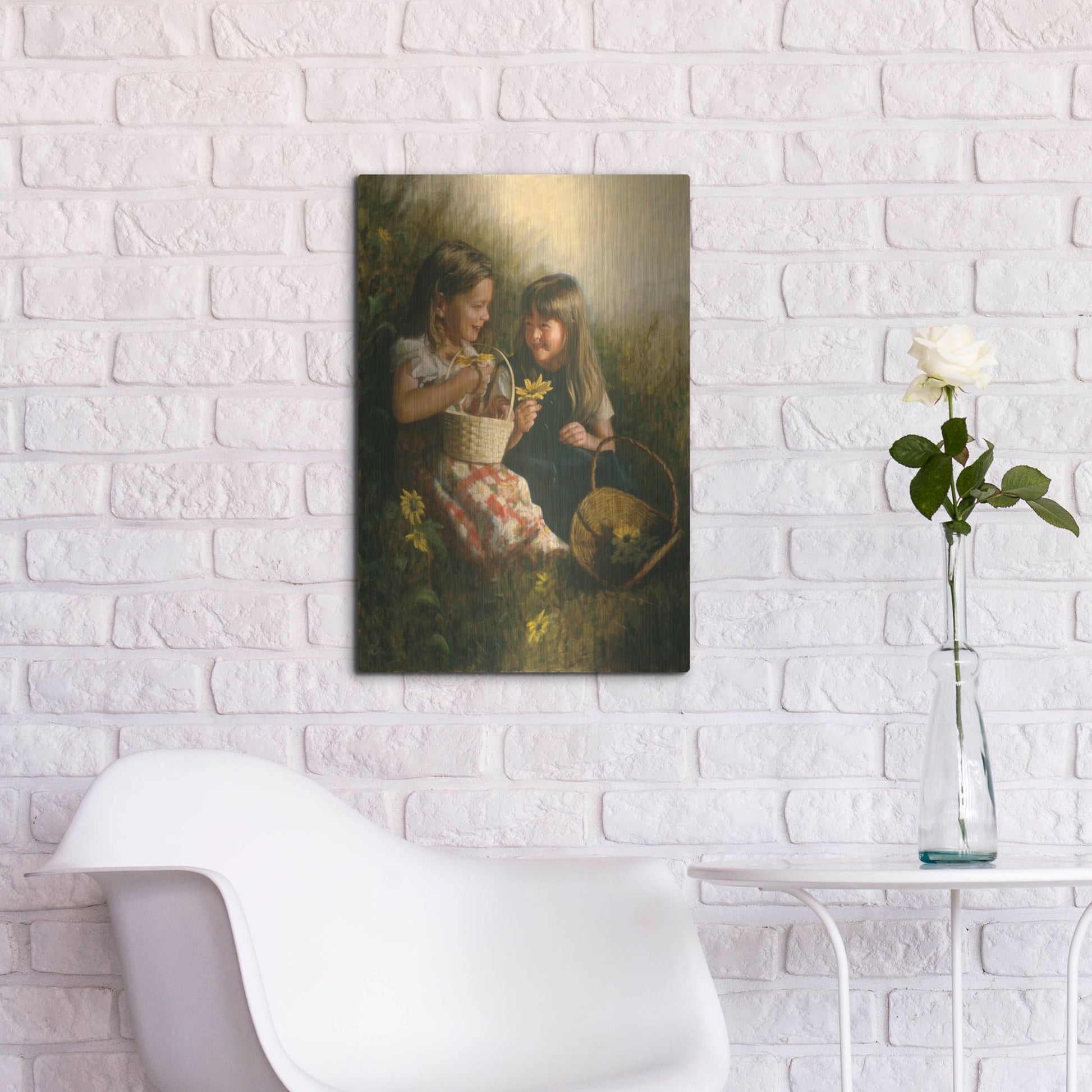 Luxe Metal Art 'Flowers Of Summer' by David Lindsley, Metal Wall Art,16x24