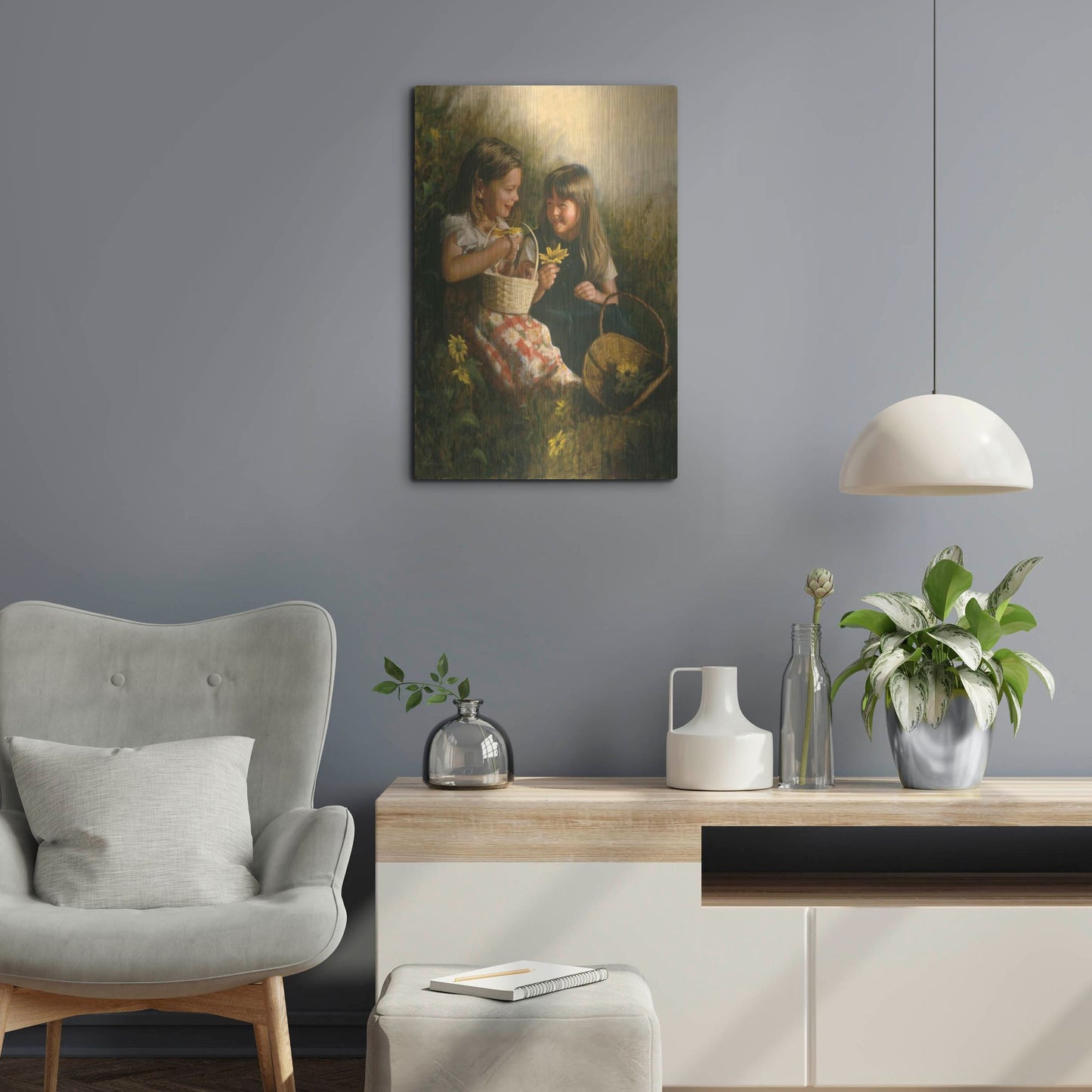 Luxe Metal Art 'Flowers Of Summer' by David Lindsley, Metal Wall Art,16x24