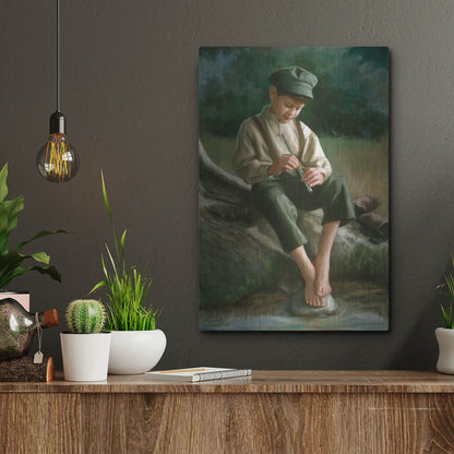 Luxe Metal Art 'Penny Whistle' by David Lindsley, Metal Wall Art,12x16