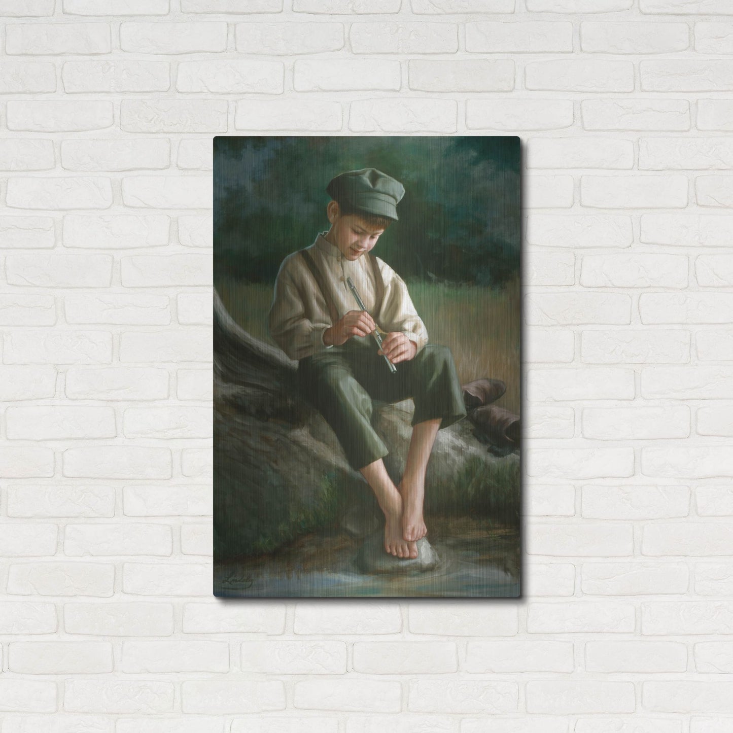 Luxe Metal Art 'Penny Whistle' by David Lindsley, Metal Wall Art,24x36