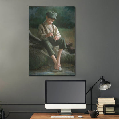 Luxe Metal Art 'Penny Whistle' by David Lindsley, Metal Wall Art,24x36