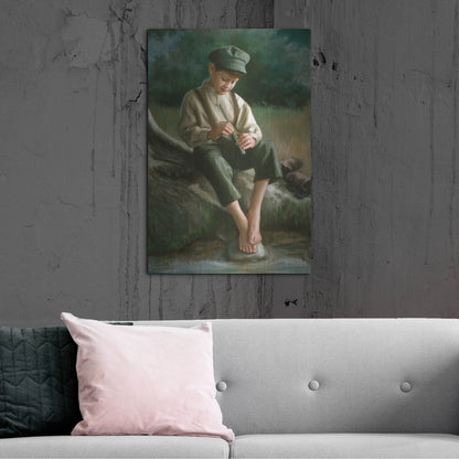 Luxe Metal Art 'Penny Whistle' by David Lindsley, Metal Wall Art,24x36