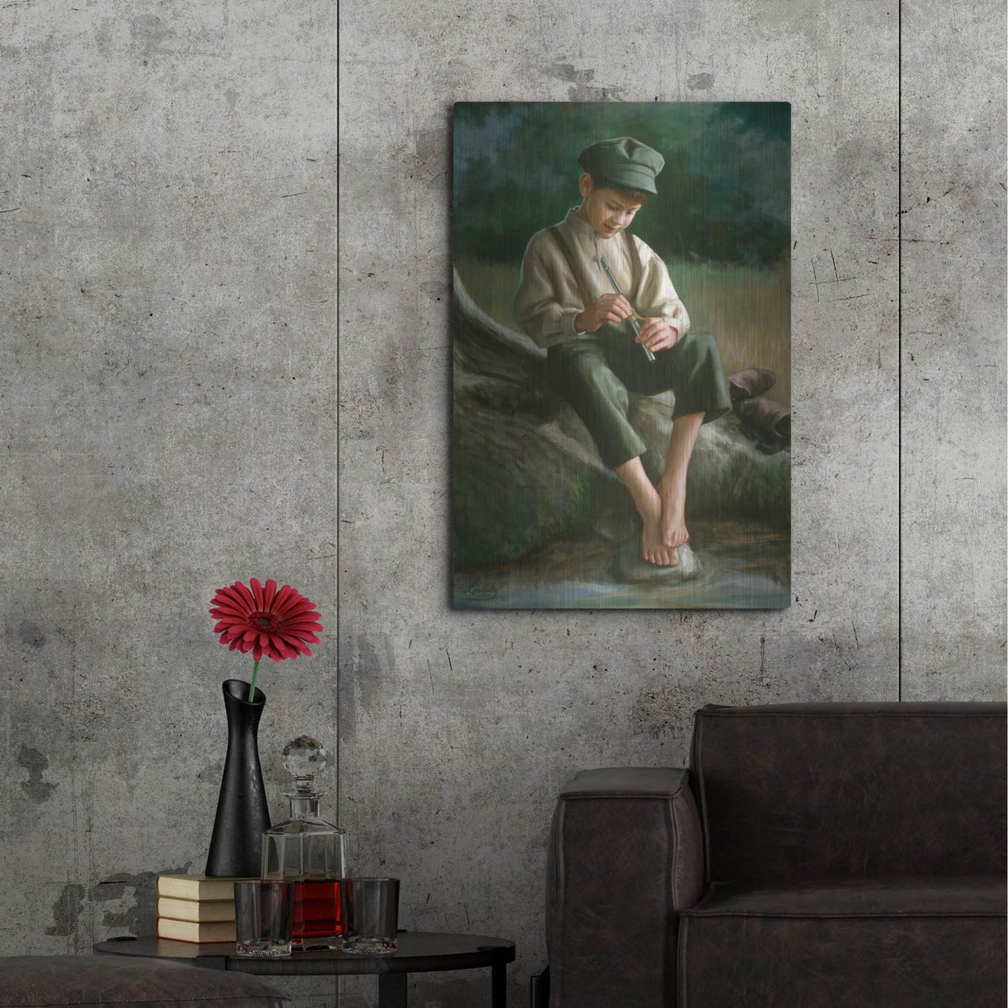 Luxe Metal Art 'Penny Whistle' by David Lindsley, Metal Wall Art,24x36