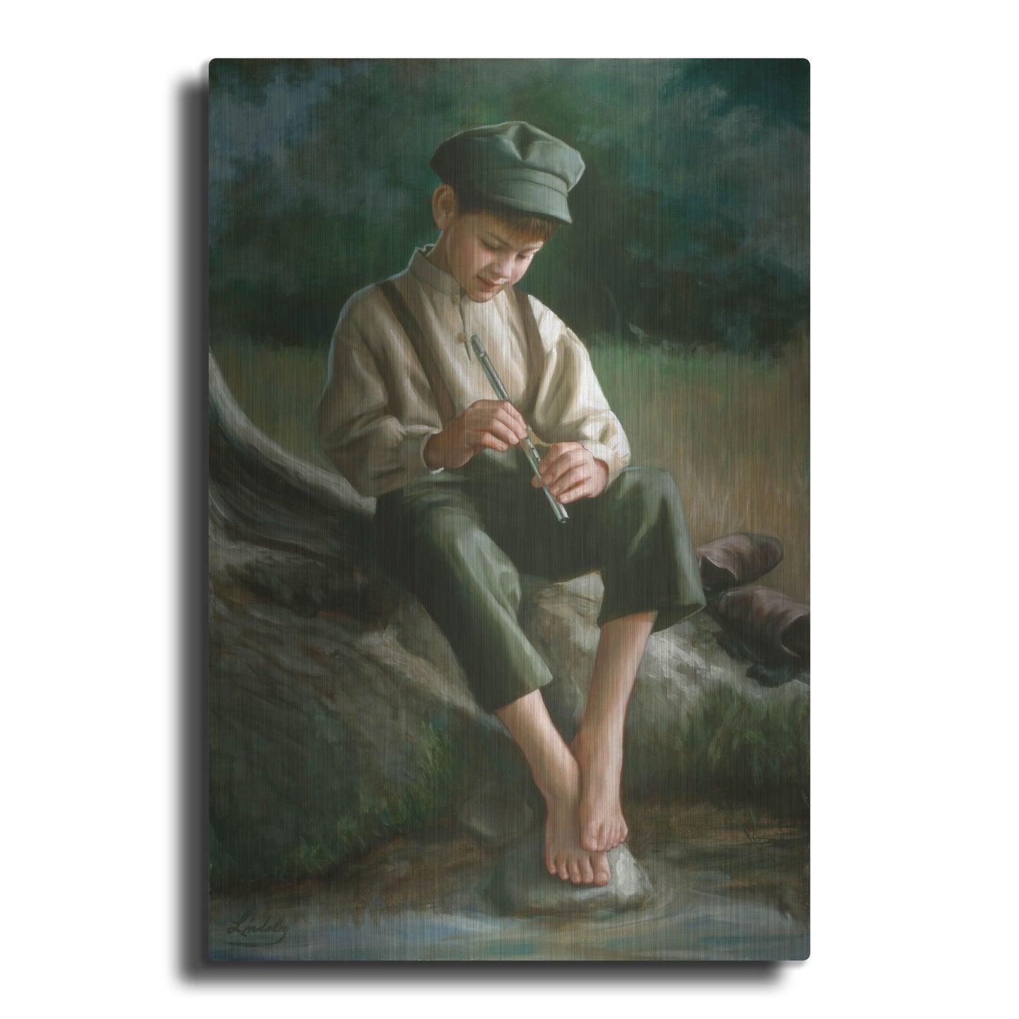 Luxe Metal Art 'Penny Whistle' by David Lindsley, Metal Wall Art