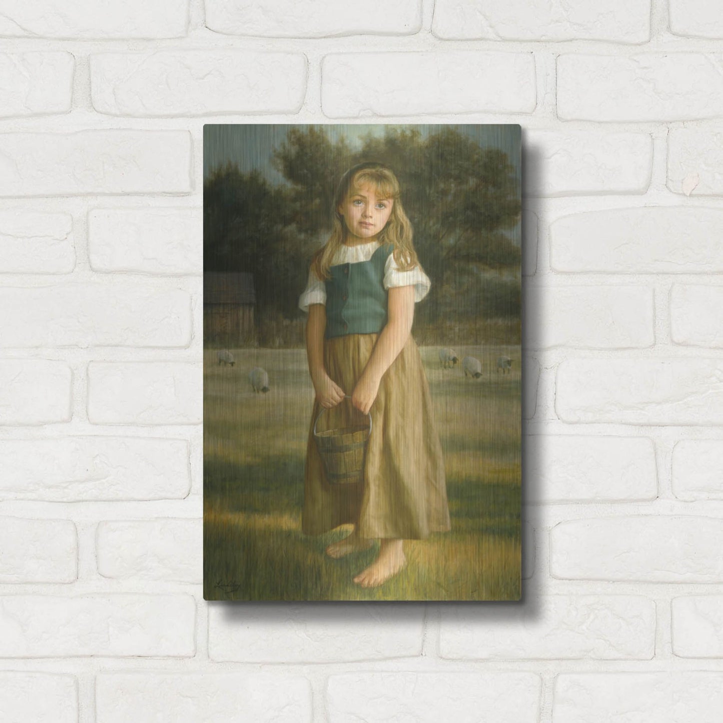 Luxe Metal Art 'Tender Duty' by David Lindsley, Metal Wall Art,12x16