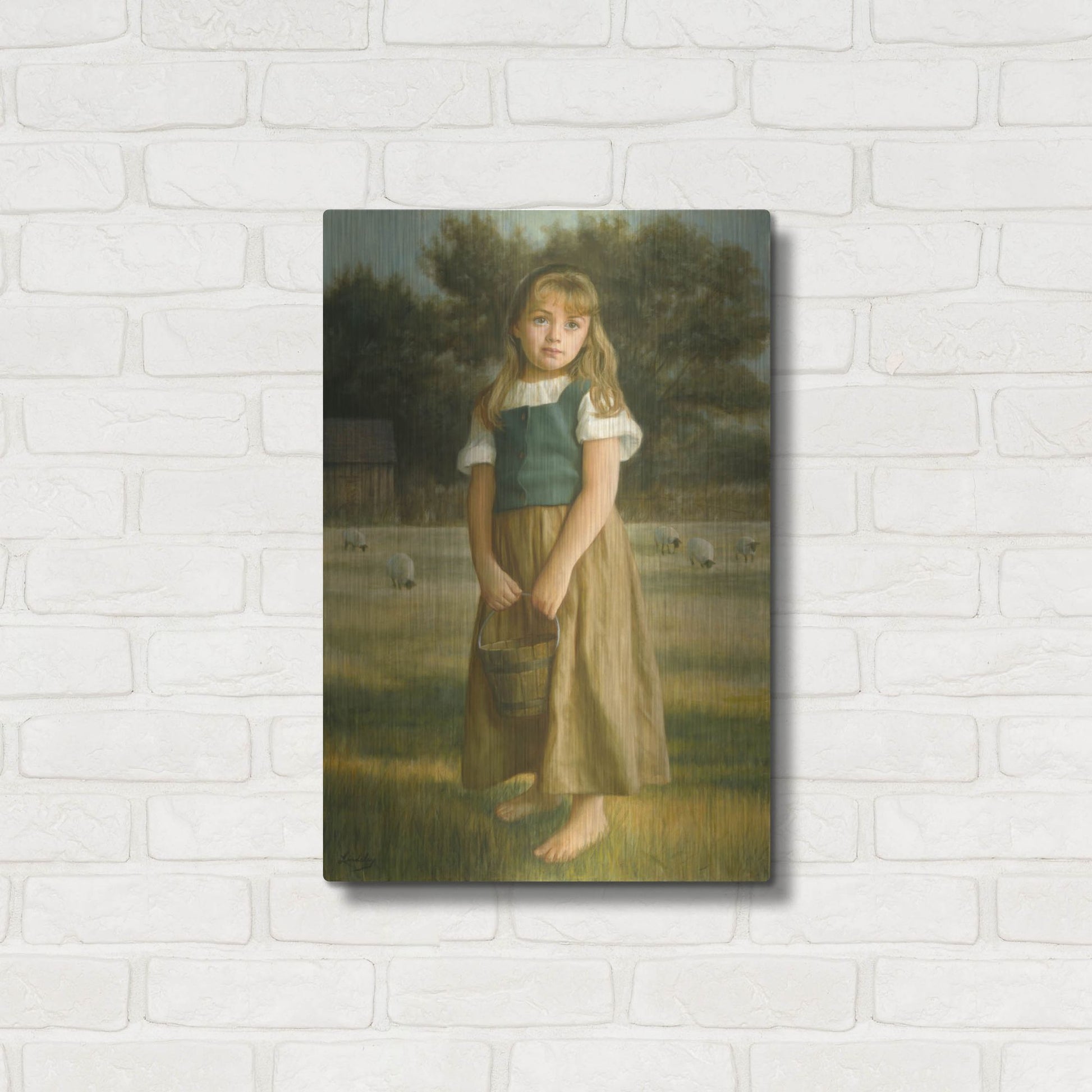 Luxe Metal Art 'Tender Duty' by David Lindsley, Metal Wall Art,16x24