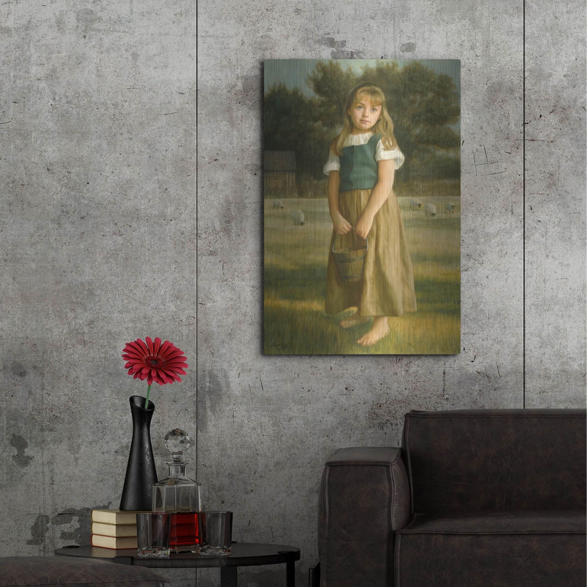 Luxe Metal Art 'Tender Duty' by David Lindsley, Metal Wall Art,24x36