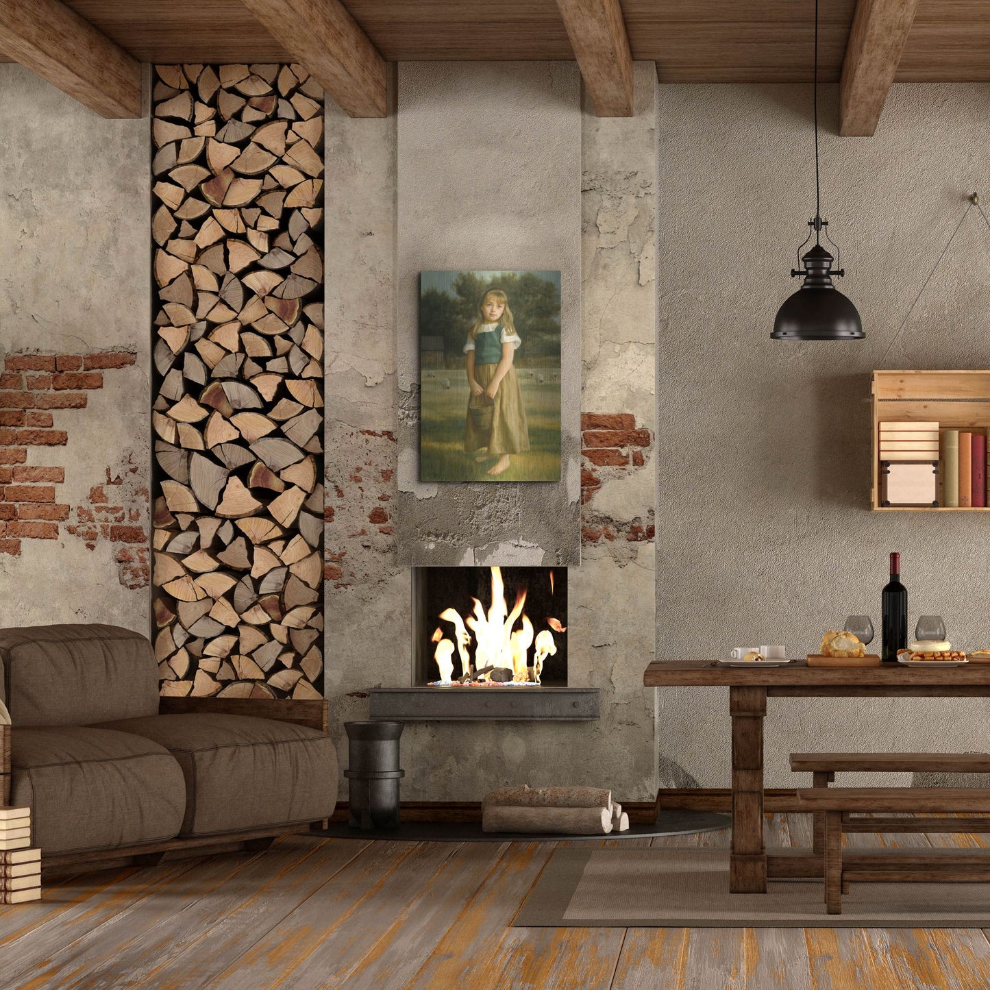 Luxe Metal Art 'Tender Duty' by David Lindsley, Metal Wall Art,24x36