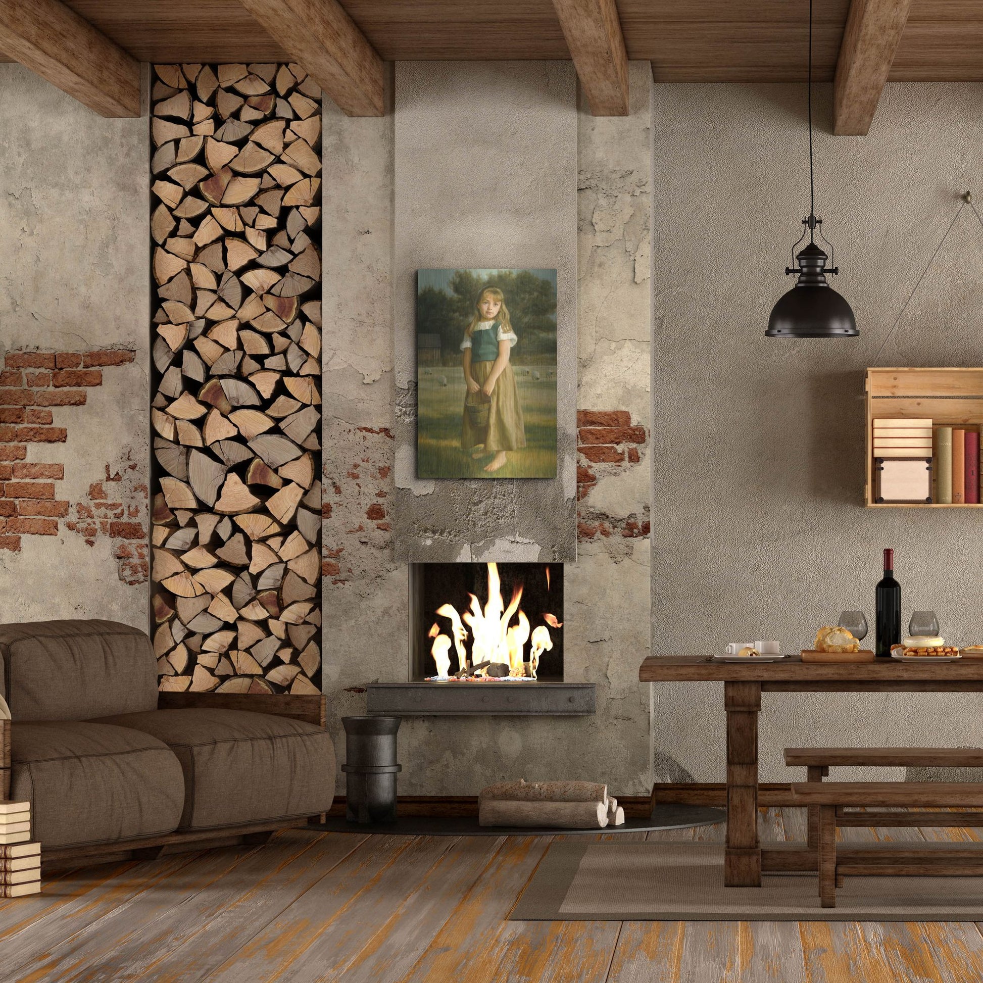 Luxe Metal Art 'Tender Duty' by David Lindsley, Metal Wall Art,24x36