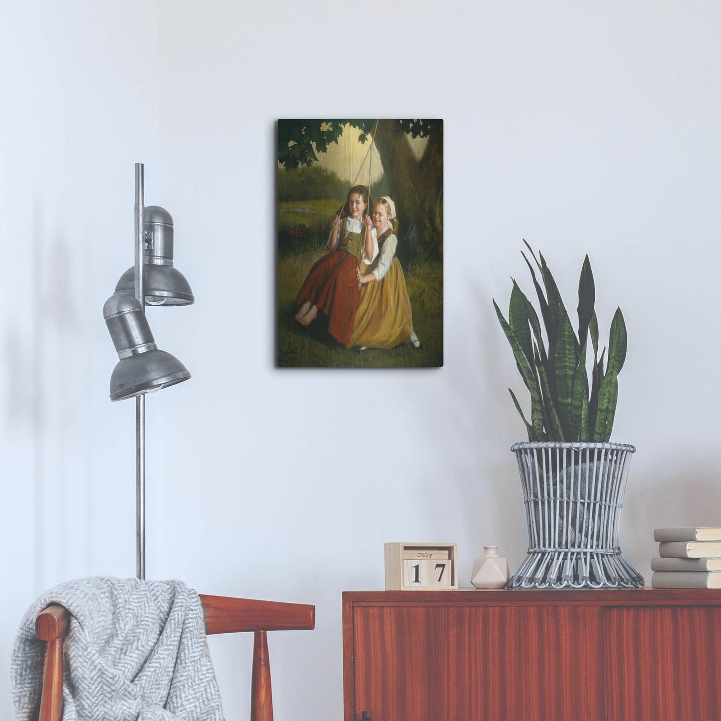 Luxe Metal Art 'Friendship' by David Lindsley, Metal Wall Art,16x24