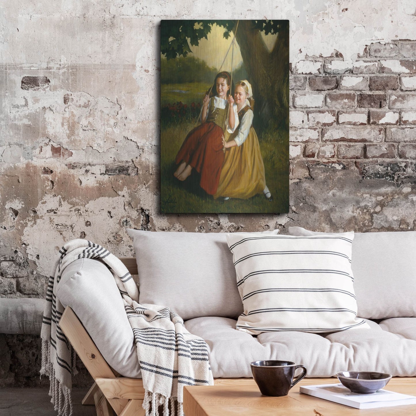 Luxe Metal Art 'Friendship' by David Lindsley, Metal Wall Art,24x36