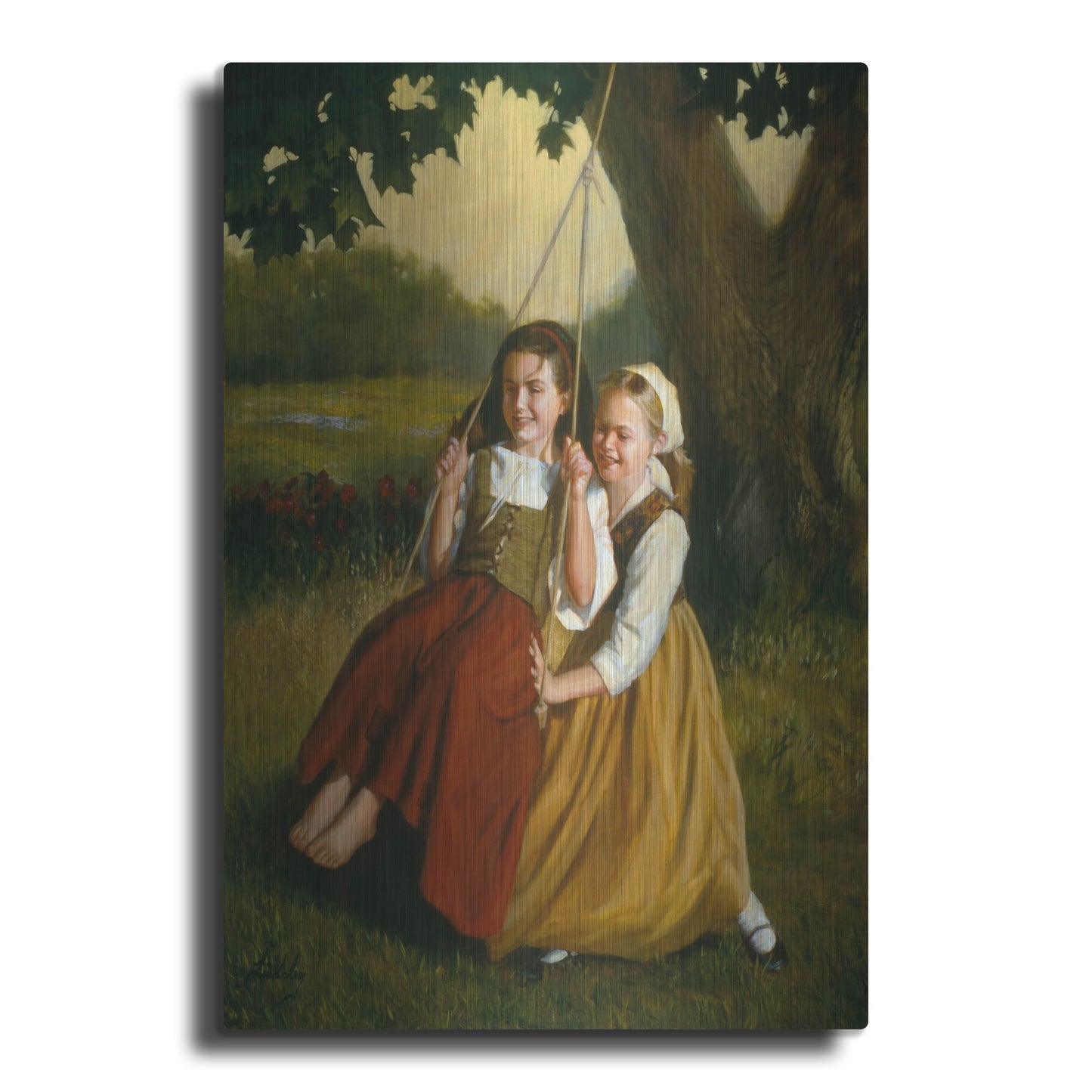 Luxe Metal Art 'Friendship' by David Lindsley, Metal Wall Art