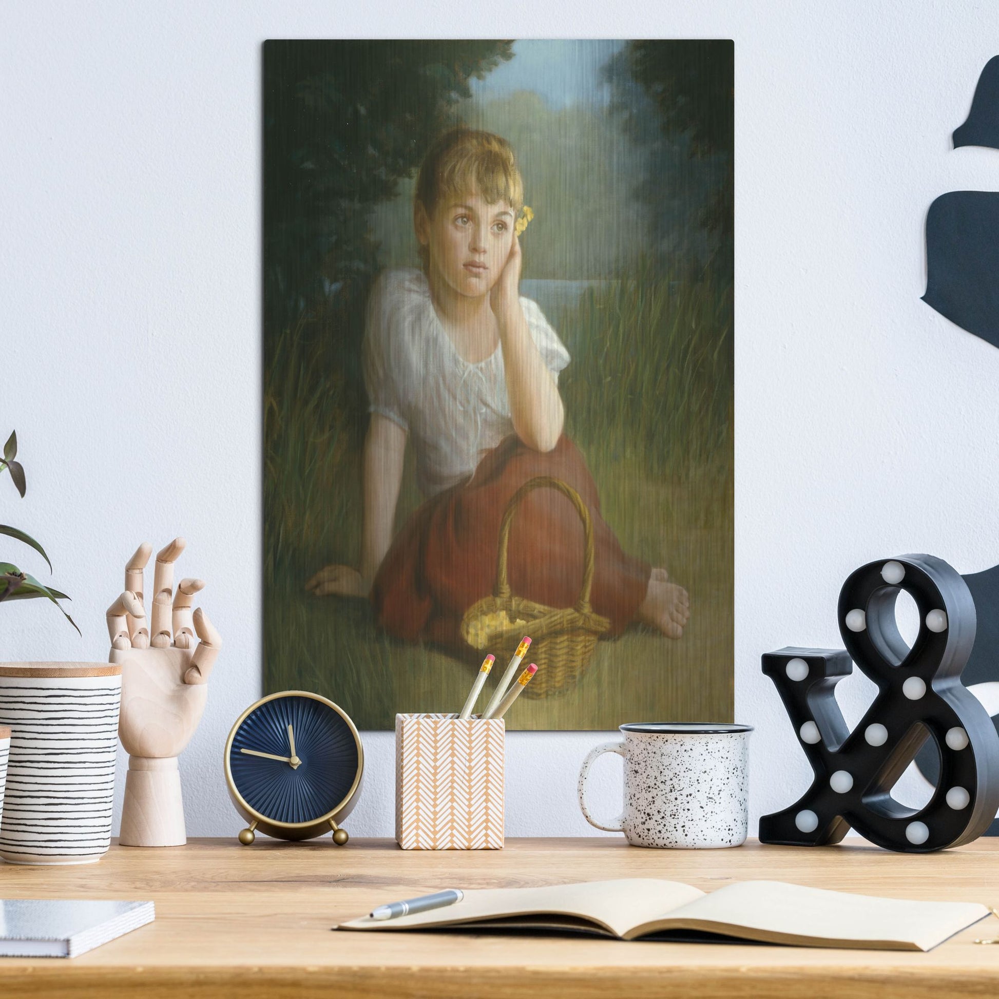 Luxe Metal Art 'Daydreamer' by David Lindsley, Metal Wall Art,12x16