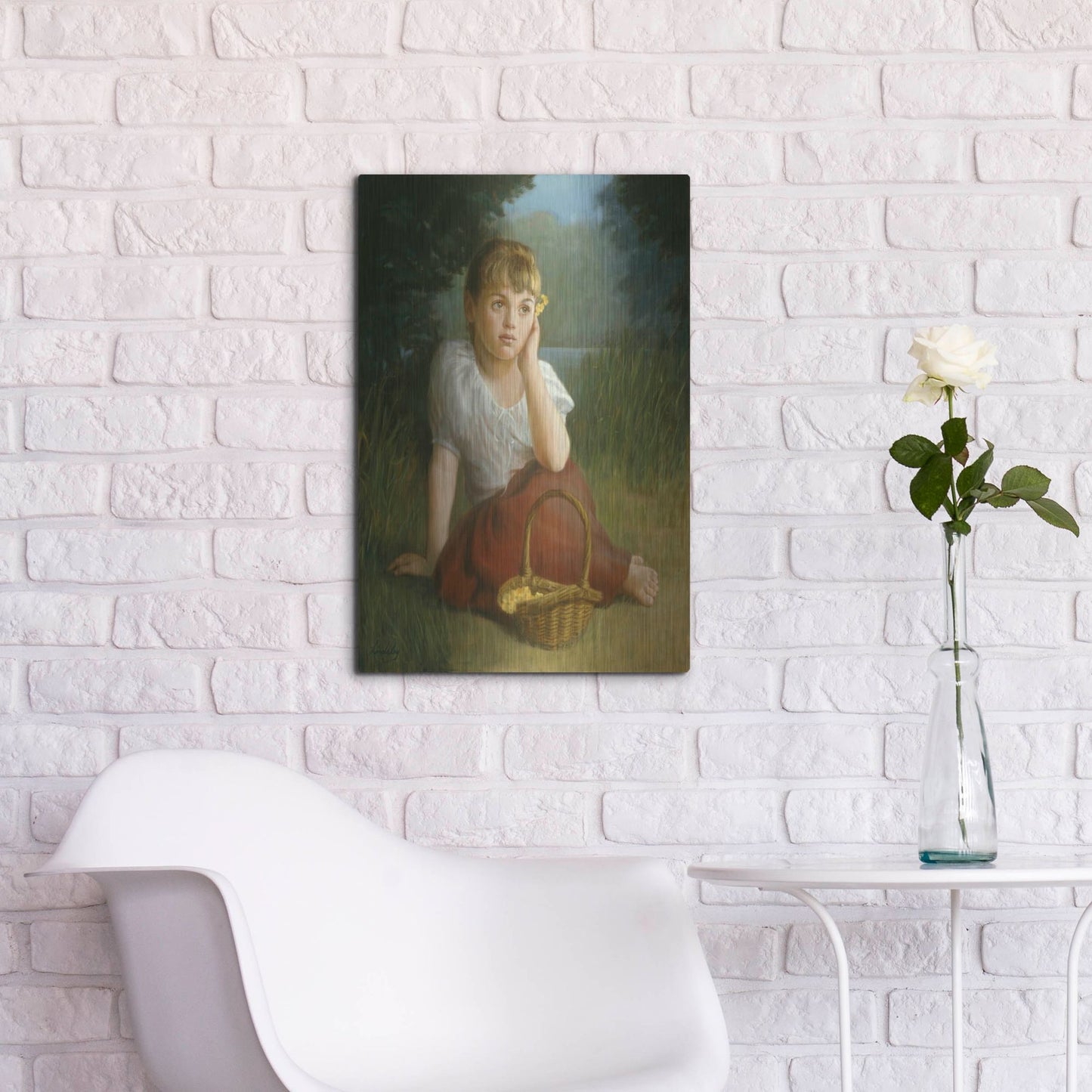 Luxe Metal Art 'Daydreamer' by David Lindsley, Metal Wall Art,16x24