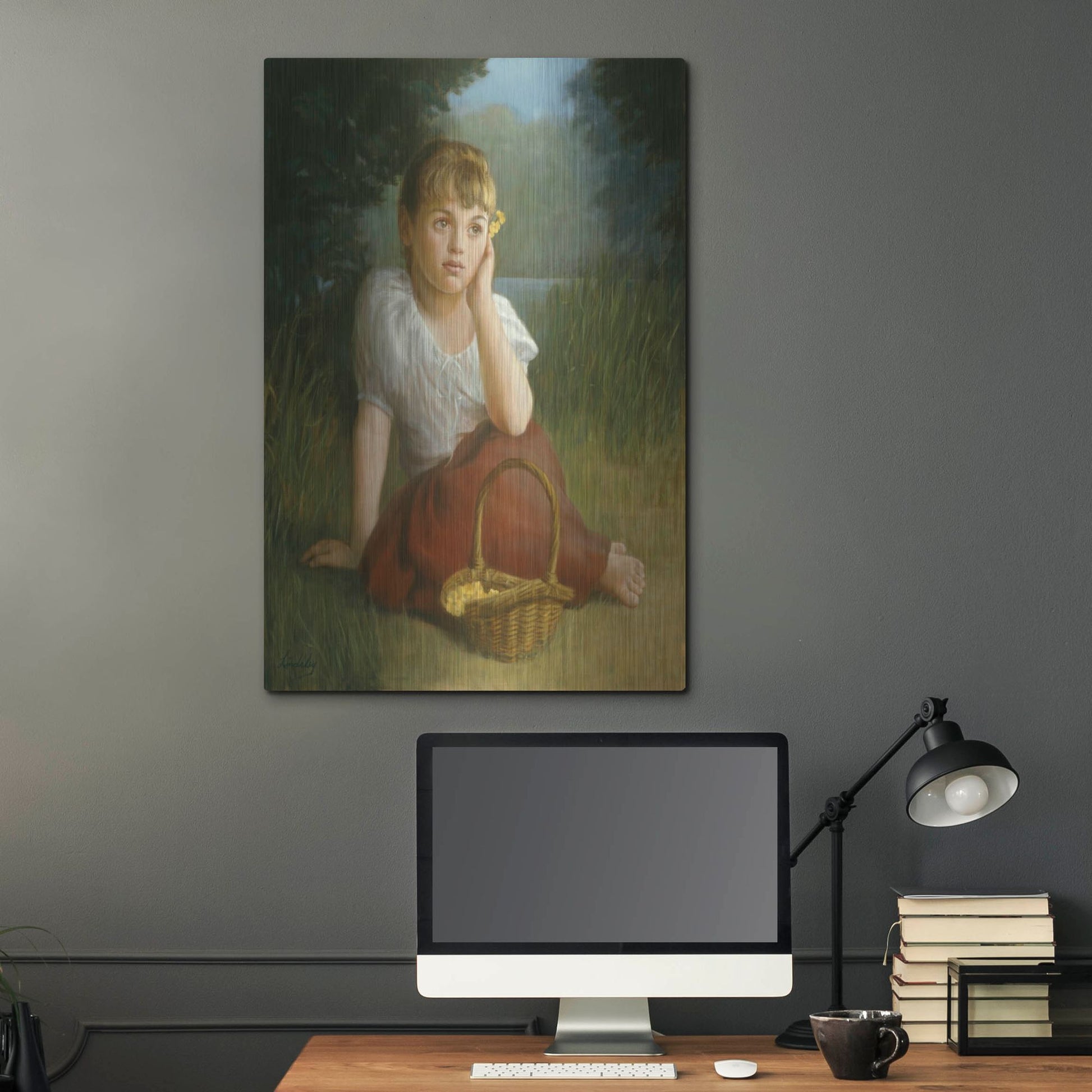 Luxe Metal Art 'Daydreamer' by David Lindsley, Metal Wall Art,24x36