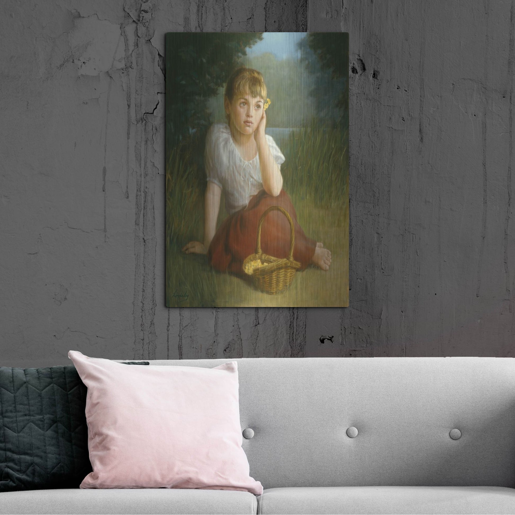 Luxe Metal Art 'Daydreamer' by David Lindsley, Metal Wall Art,24x36