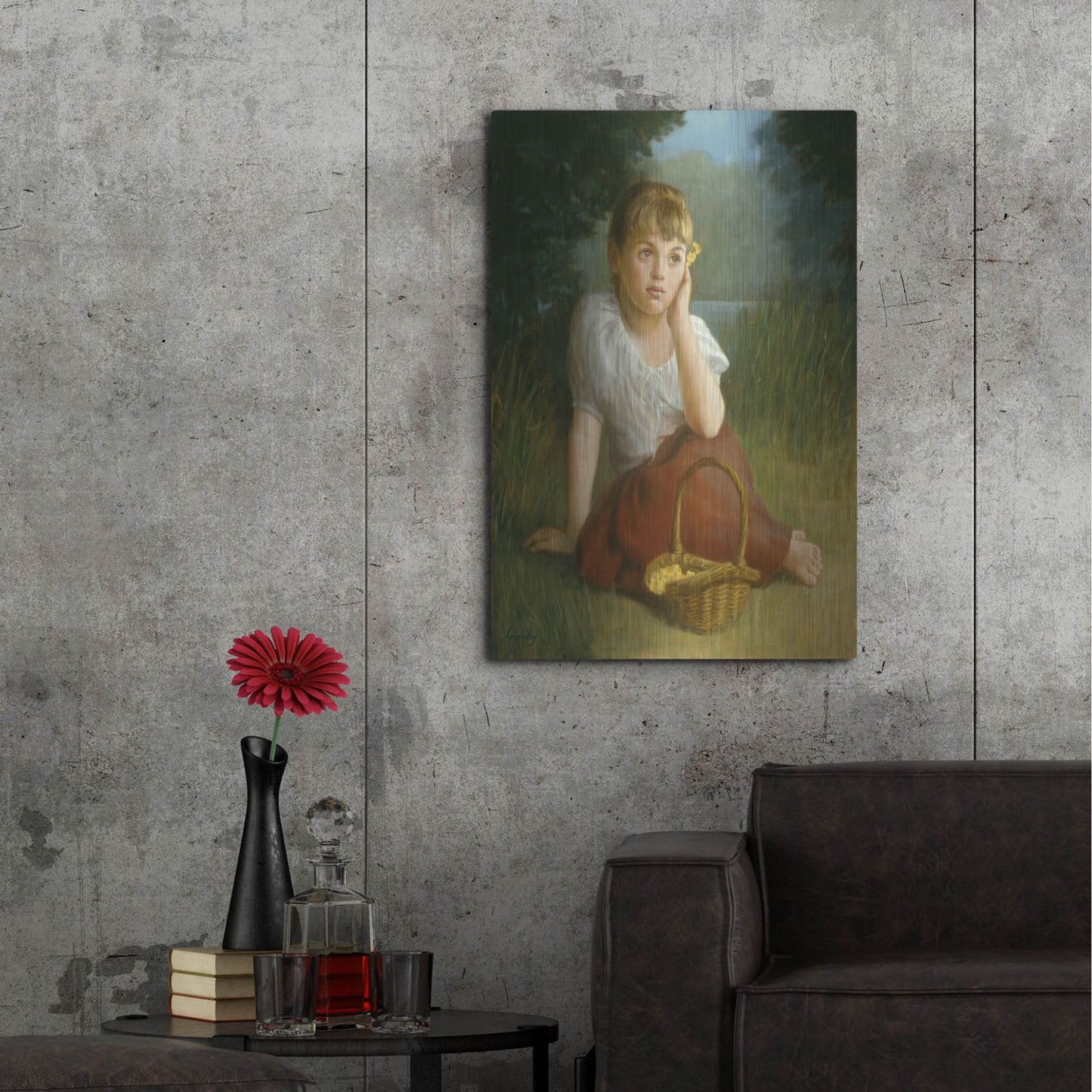 Luxe Metal Art 'Daydreamer' by David Lindsley, Metal Wall Art,24x36