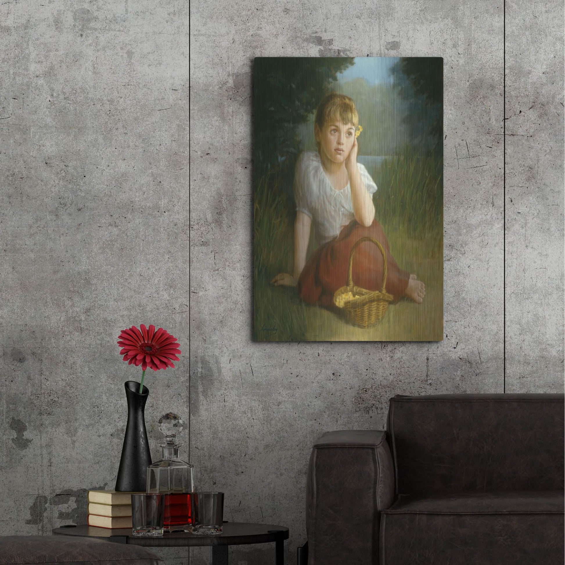 Luxe Metal Art 'Daydreamer' by David Lindsley, Metal Wall Art,24x36