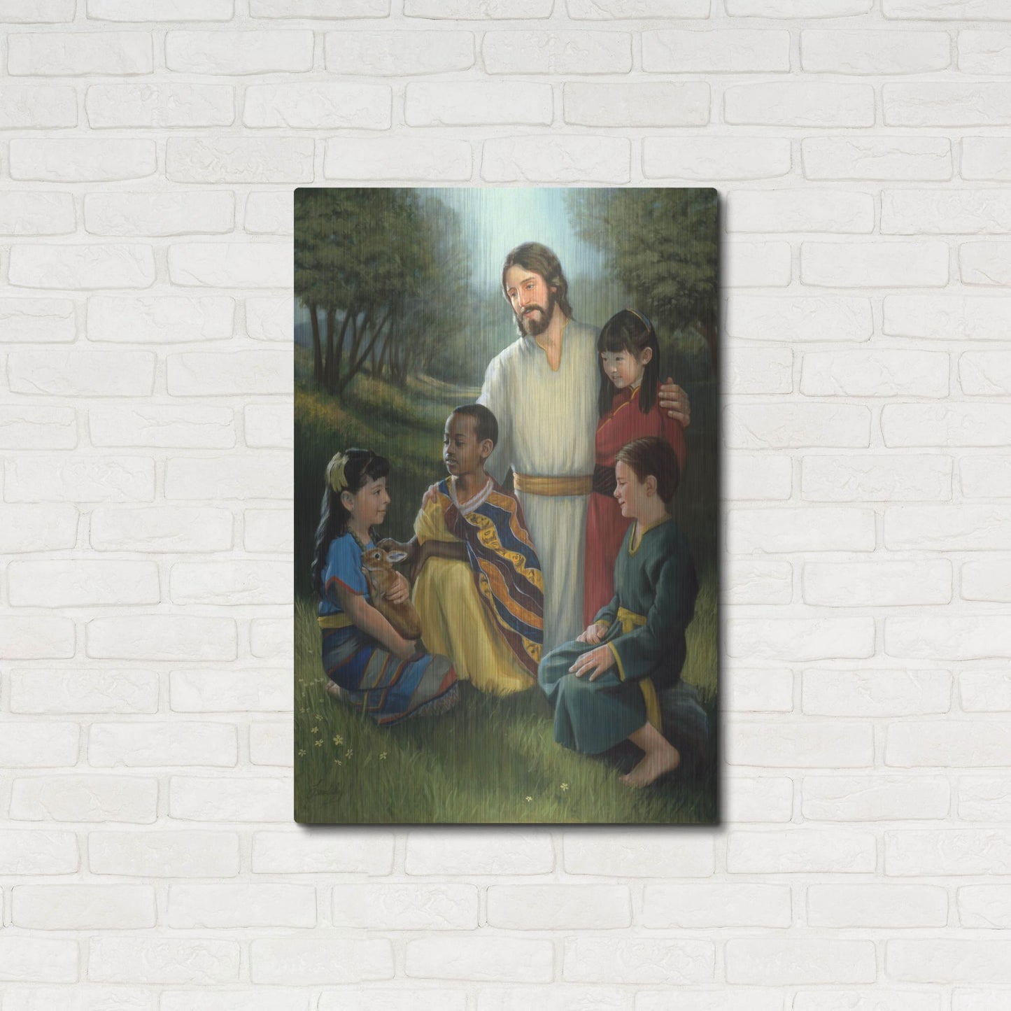 Luxe Metal Art 'Shepherd Of All' by David Lindsley, Metal Wall Art,24x36