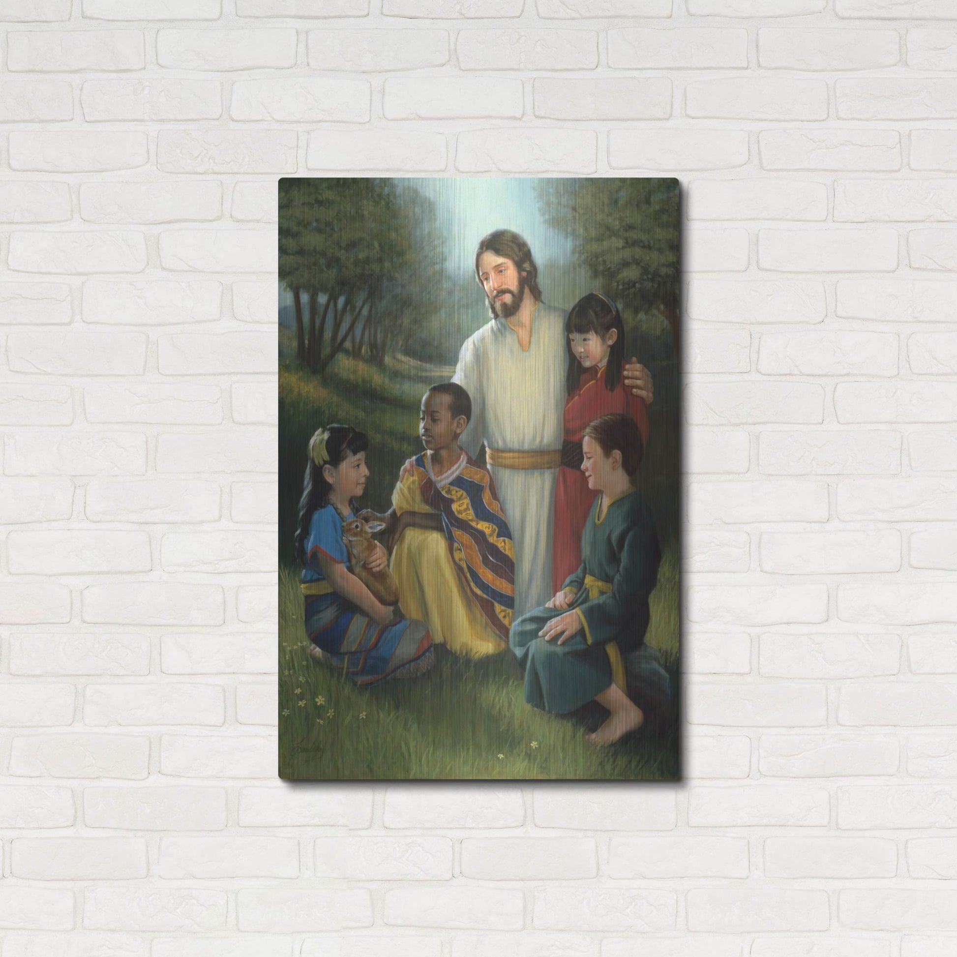 Luxe Metal Art 'Shepherd Of All' by David Lindsley, Metal Wall Art,24x36