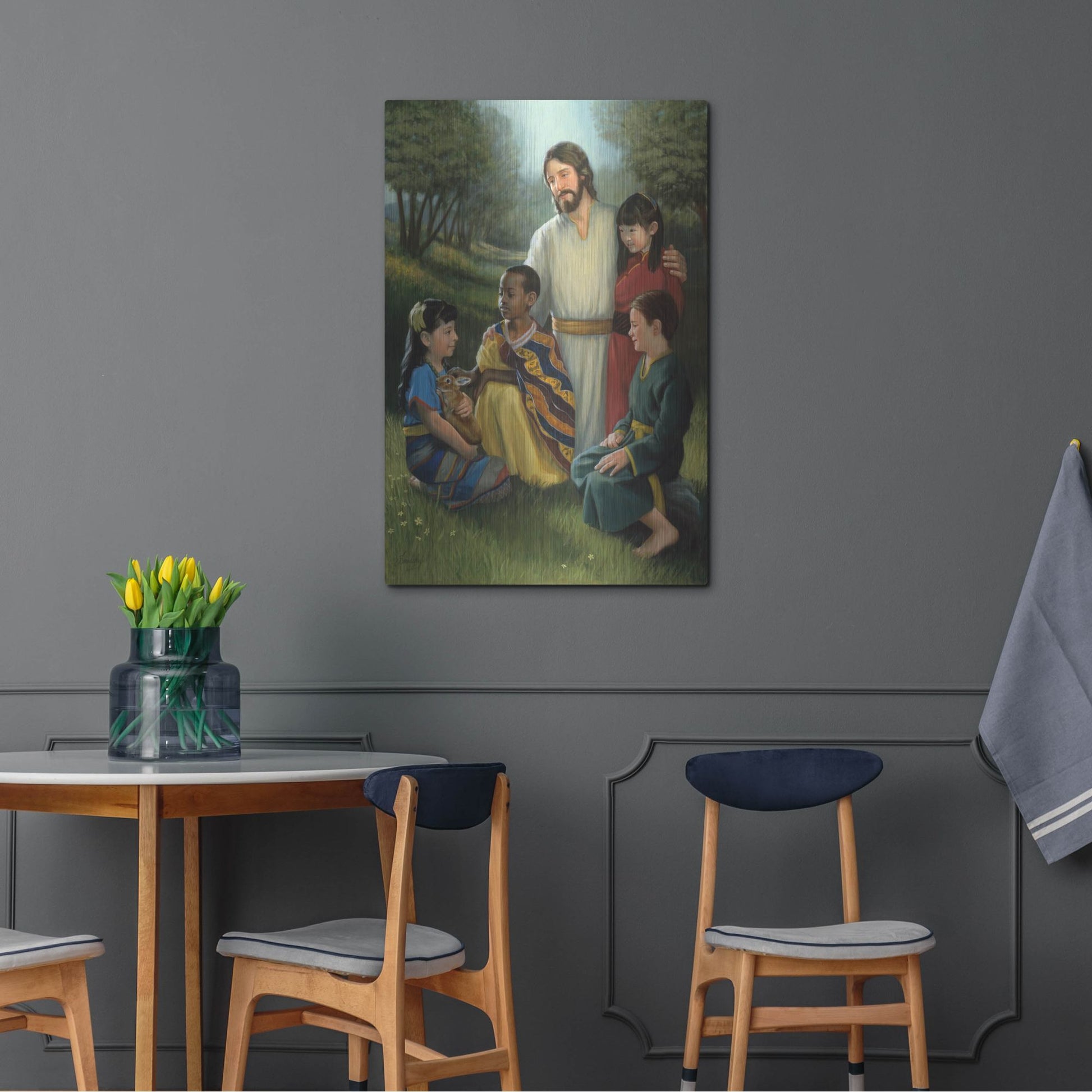 Luxe Metal Art 'Shepherd Of All' by David Lindsley, Metal Wall Art,24x36