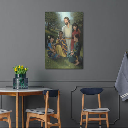 Luxe Metal Art 'Shepherd Of All' by David Lindsley, Metal Wall Art,24x36