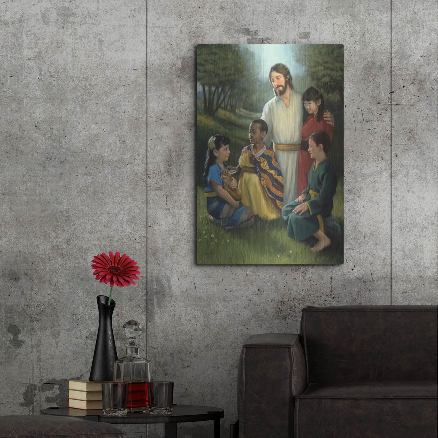 Luxe Metal Art 'Shepherd Of All' by David Lindsley, Metal Wall Art,24x36