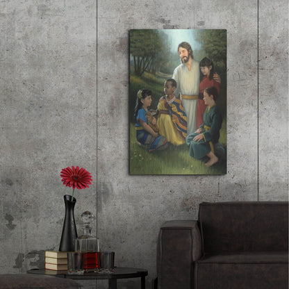 Luxe Metal Art 'Shepherd Of All' by David Lindsley, Metal Wall Art,24x36