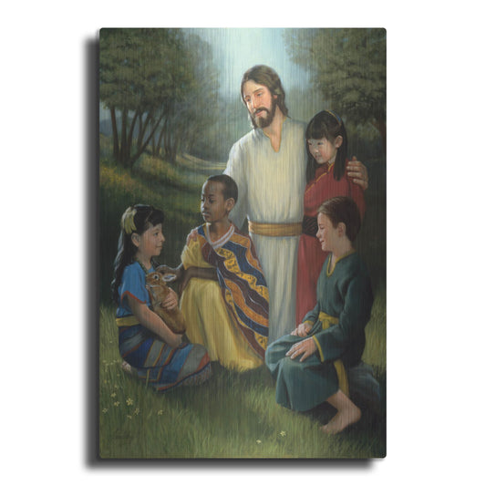 Luxe Metal Art 'Shepherd Of All' by David Lindsley, Metal Wall Art