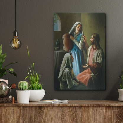 Luxe Metal Art 'Mary And Martha' by David Lindsley, Metal Wall Art,12x16