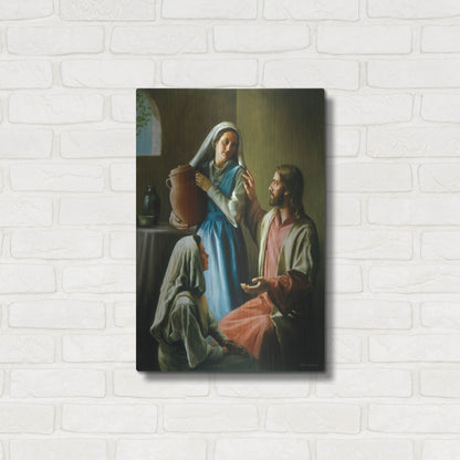 Luxe Metal Art 'Mary And Martha' by David Lindsley, Metal Wall Art,16x24