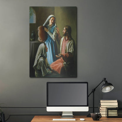 Luxe Metal Art 'Mary And Martha' by David Lindsley, Metal Wall Art,24x36