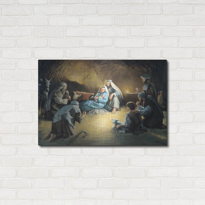 Luxe Metal Art 'Nativity' by David Lindsley, Metal Wall Art,36x24