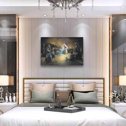 Luxe Metal Art 'Nativity' by David Lindsley, Metal Wall Art,36x24