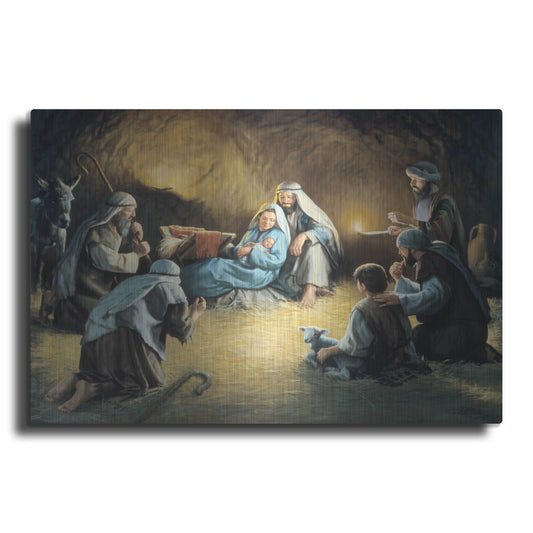 Luxe Metal Art 'Nativity' by David Lindsley, Metal Wall Art