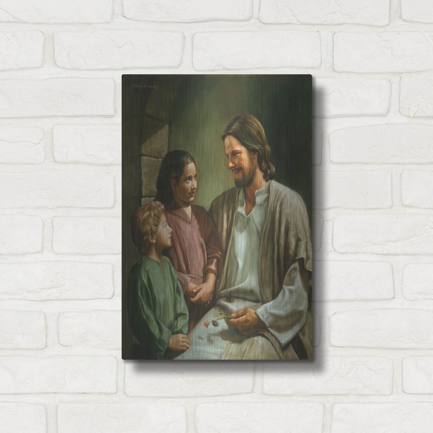 Luxe Metal Art 'Come Unto Me' by David Lindsley, Metal Wall Art,12x16