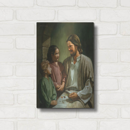 Luxe Metal Art 'Come Unto Me' by David Lindsley, Metal Wall Art,12x16