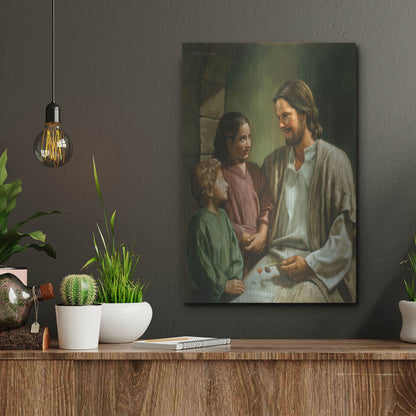 Luxe Metal Art 'Come Unto Me' by David Lindsley, Metal Wall Art,12x16