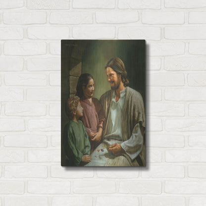 Luxe Metal Art 'Come Unto Me' by David Lindsley, Metal Wall Art,16x24