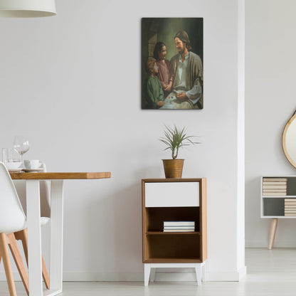 Luxe Metal Art 'Come Unto Me' by David Lindsley, Metal Wall Art,16x24