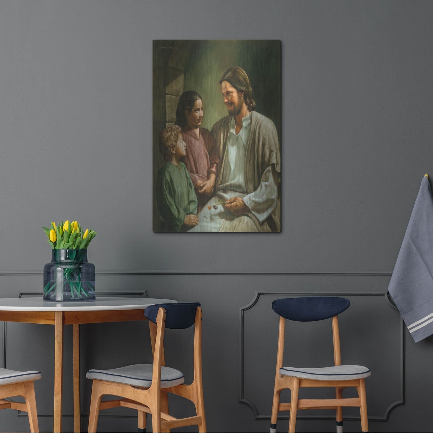 Luxe Metal Art 'Come Unto Me' by David Lindsley, Metal Wall Art,24x36