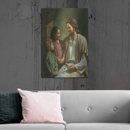 Luxe Metal Art 'Come Unto Me' by David Lindsley, Metal Wall Art,24x36