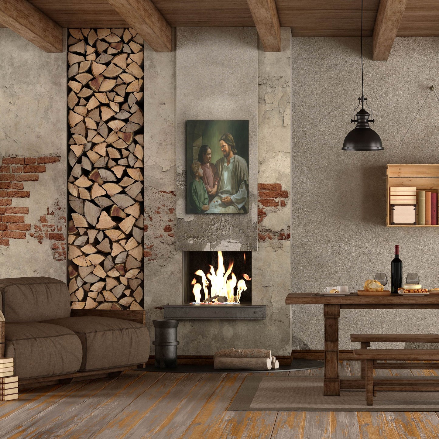 Luxe Metal Art 'Come Unto Me' by David Lindsley, Metal Wall Art,24x36